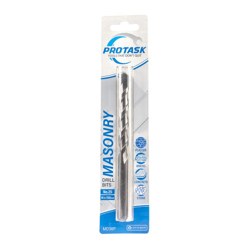 Centurion Protask Masonry Drill Bit Standard Series No.25 (14 x 150mm) - Pack of 5