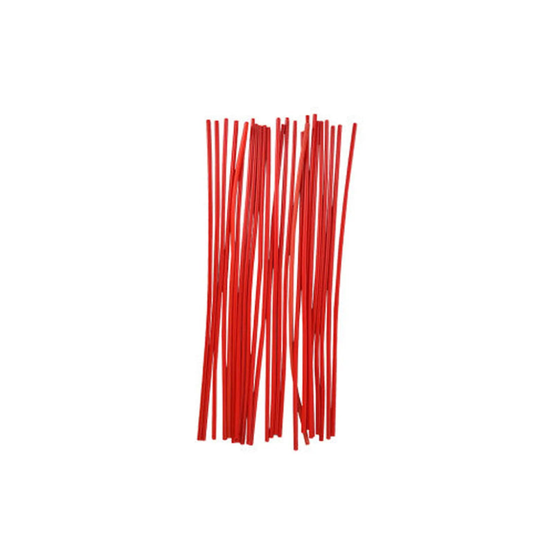 Centurion Screw Size 6 Drill 4mm 12" Red Wallplug Strips  (25)