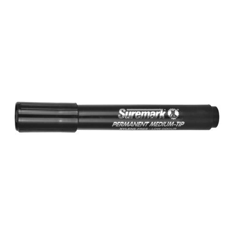 Centurion Permanent Marker Pen Black - Pack of 10