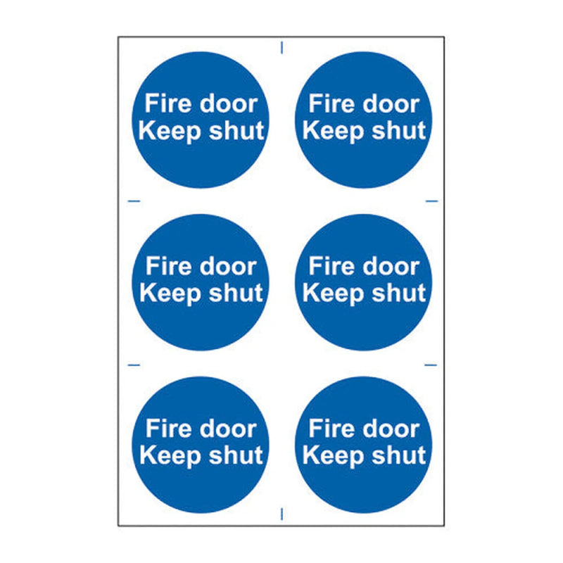 Centurion Fire door Keep shut - Self Adhesive PP (200 x 300mm) - Min Order 2