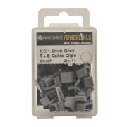 Centurion Grey Cable Clips 1.00/1.5mm - Pack of 5