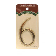 Centurion 2 1/2" Gold Effect Pullman Numeral 6 - Pack of 5