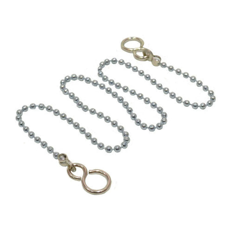 Centurion Sink Ball Chain With Hooks, Chrome Plated, 300mm, No.6 - Pack of 20