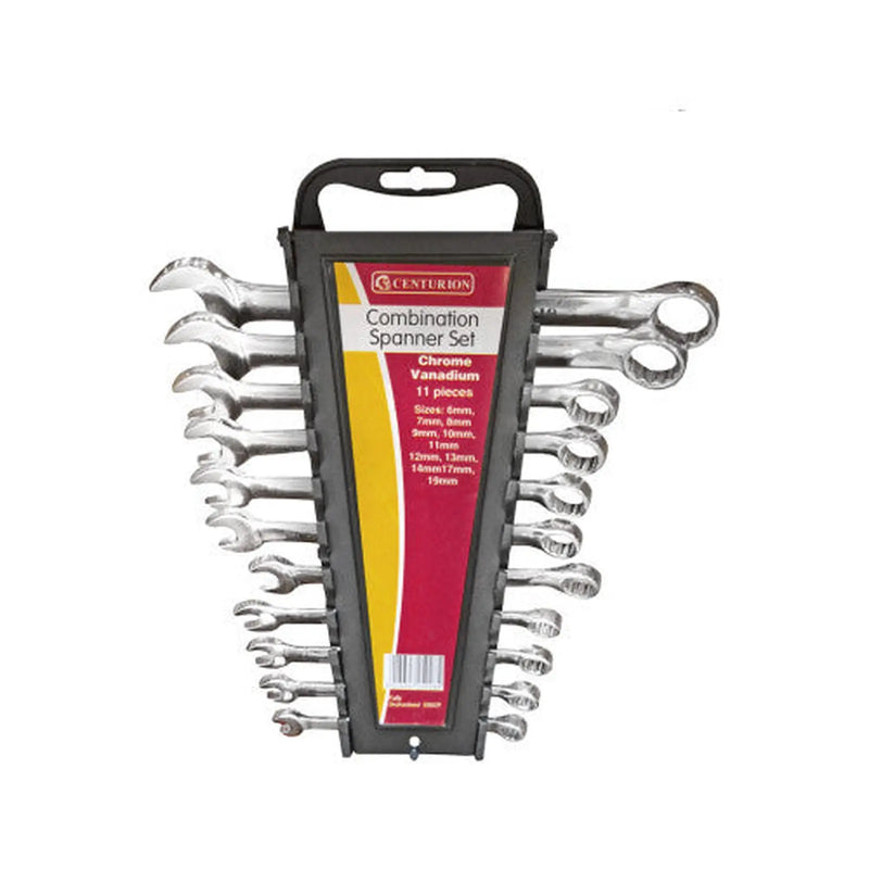 Centurion Combination Spanner Set, Polished Head, 11pc, 6-19mm - Pack of 4