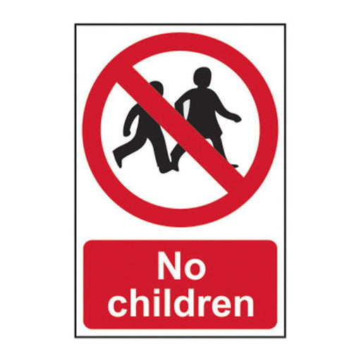 Centurion No children - Self Adhesive PP (200 x 300mm) - Min Order 2