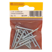Centurion 1 1/2" x 6 ZP Cross Recessed Hardened Twin Thread Woodscrews with - Pack of 5