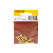 Centurion 3/4" x 6 Slotted Brass Woodscrew - Countersunk Head - (Pack of 14) - Pack of 5
