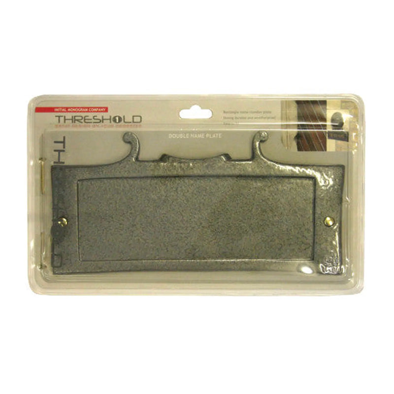 Centurion Pewter Effect Double Name Plate - Pack of 2