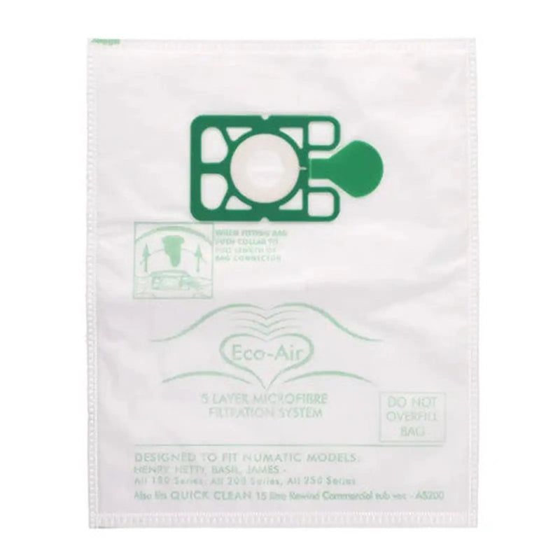 Centurion NUMATIC NVM-1CH HEPAFLOW DUST BAG 9LTRS - Min Order 6