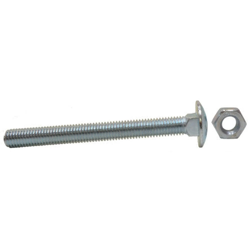 Centurion M10 x 100mm ZP Small Carriage Bolts & Nuts  (100)