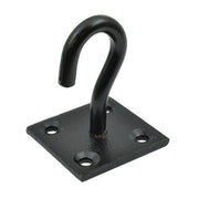 Centurion Steel Hook On Plate, Black, 8mm x 50mm - Pack of 10