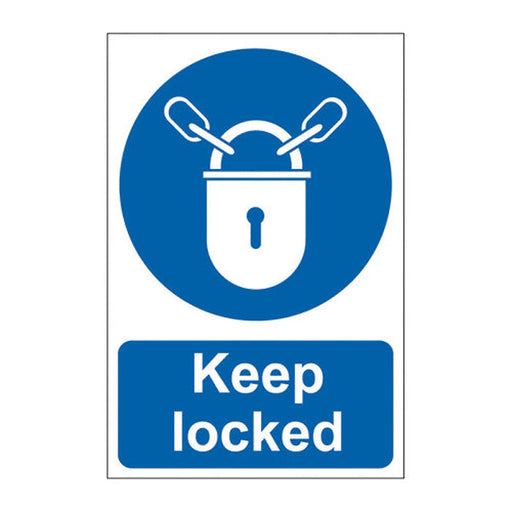 Centurion Keep locked - Self Adhesive PP (200 x 300mm) - Min Order 2