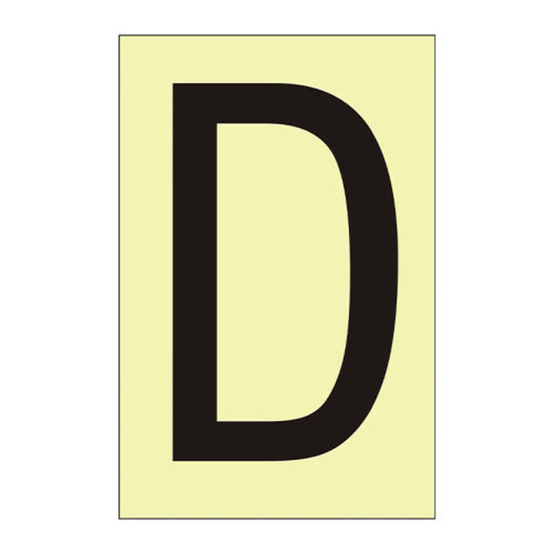 Centurion Character 'D' - Photoluminescent Vinyl - 75mm - Min Order 6