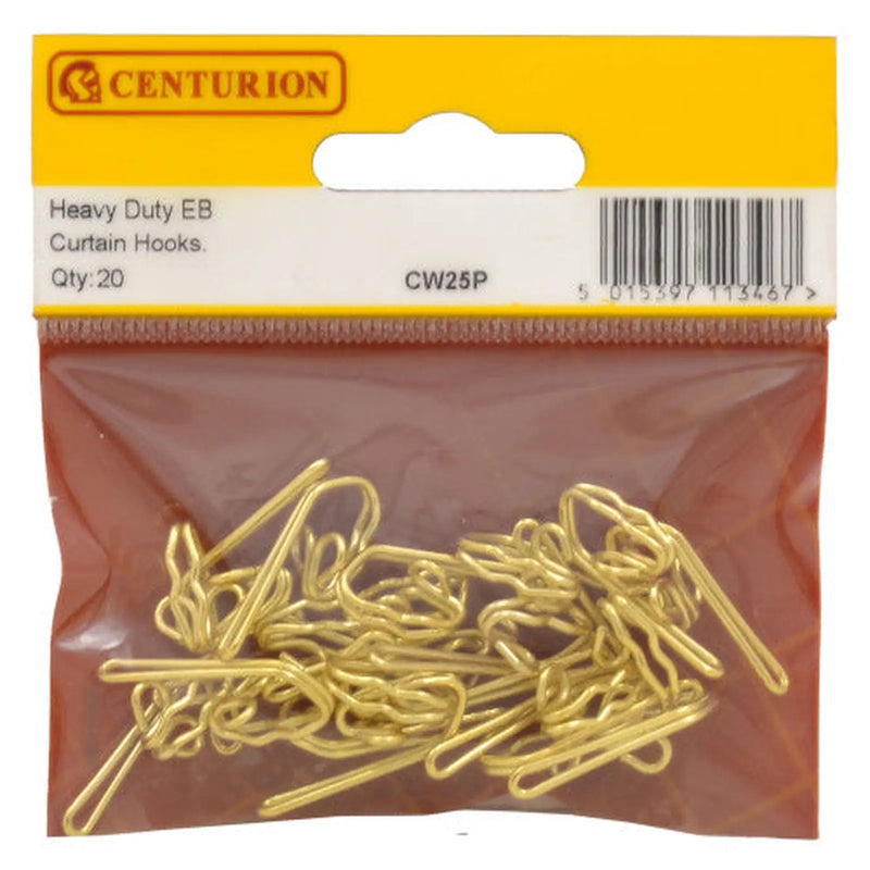 Centurion Heavy Duty EB Curtain Hooks (Pack of 20) - Pack of 5