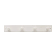 Centurion Wooden 4 Peg Style Hook Board - White - Pack of 6