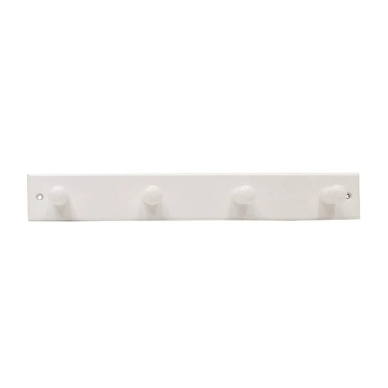 Centurion Wooden 4 Peg Style Hook Board - White - Pack of 6
