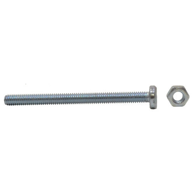 Centurion M4 x 50mm Machine Screws & Nuts - Zinc Plated - (100)
