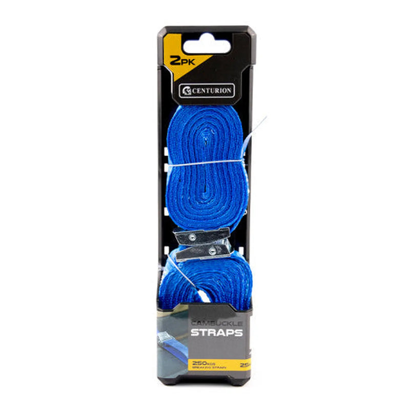 Centurion Cambuckle Strap - 250kgs Breaking Strength - 4.5m Length - 25mm - Pack of 6