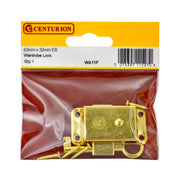 Centurion 63mm x 32mm (2 1/2" x 1 1/4") EB Wardrobe Locks - Pack of 5