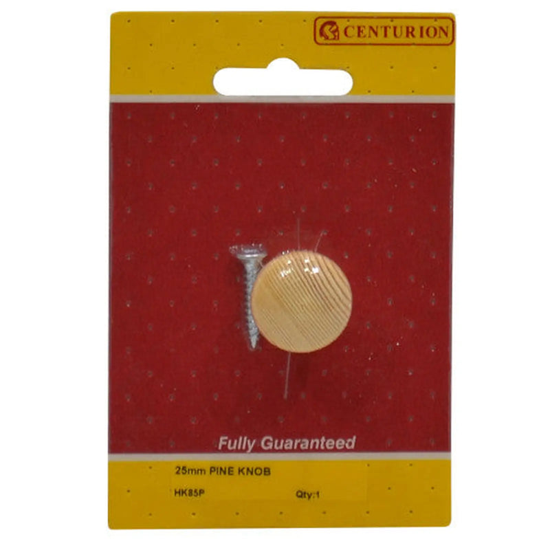 Centurion Pine Knobs, 25mm Dia. - Pack of 5