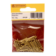 Centurion 20mm Solid Brass Panel Pins (25g) - Pack of 5