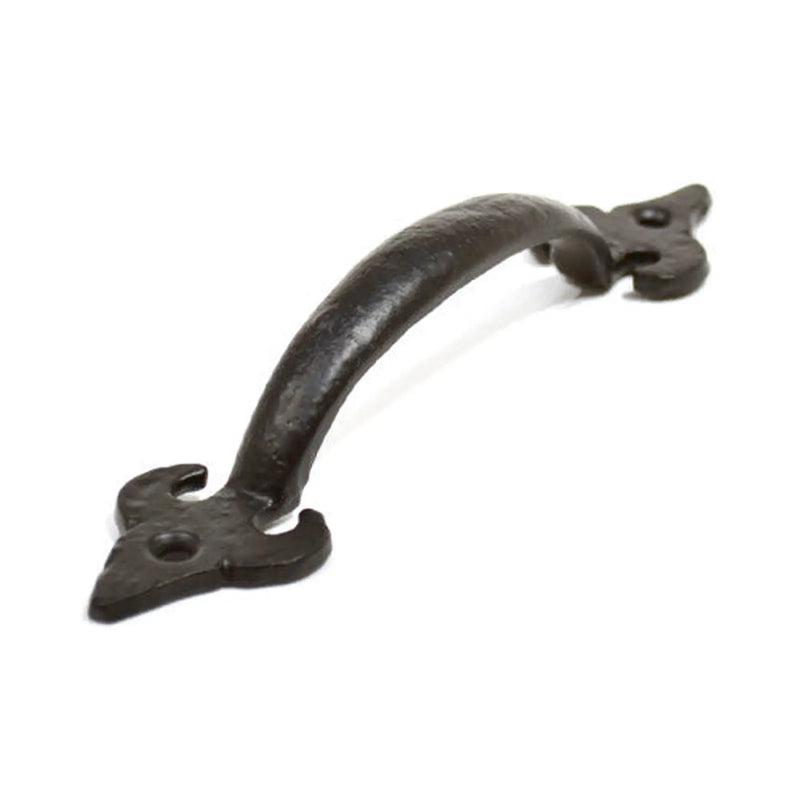 Centurion Fleur De Lys Pull Handle, Black, 175mm - Pack of 10