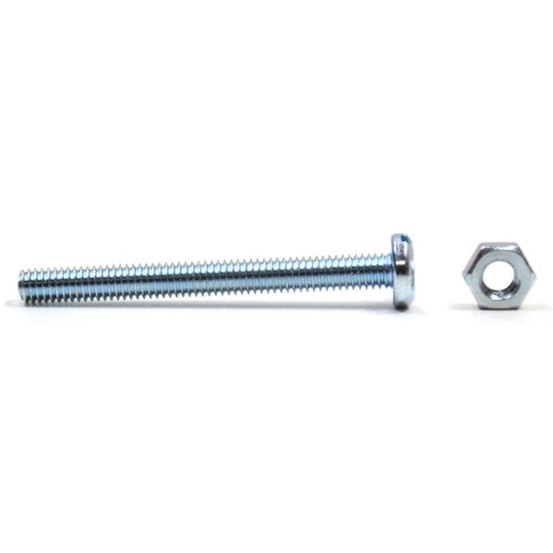 Centurion M4 x 30mm Machine Screws & Nuts - Zinc Plated - (Packs of 11) - Pack of 5