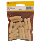 Centurion M10 x 40mm Fluted Wooden Dowel (Pack of 20) - Pack of 5