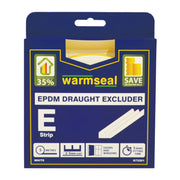 Centurion Warmseal 'E' Profile Long-life Foam Draught Excluder, White, 5m - Pack of 5