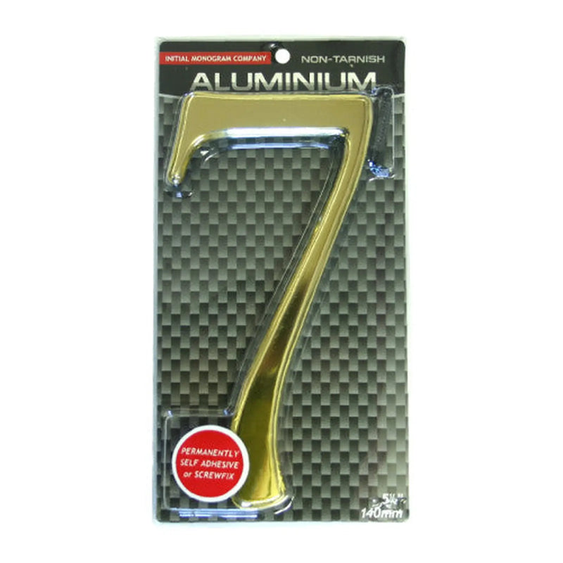 Centurion 5 1/2" Gold Effect Numeral 7 - Min Order 2
