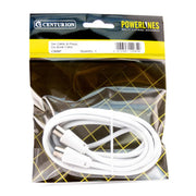 Centurion Coaxial Cable and Plugs, 2m CX06P - Pack of 5