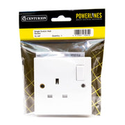 Centurion 13 Amp 1 Gang Switched Wall Socket - Pack of 5