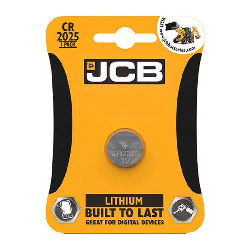 Centurion JCB Coin Cell Battery CR2025, Single - Pack of 10
