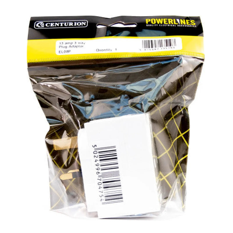 Centurion 13 Amp 3 Way Fused Adaptor - Pack of 5