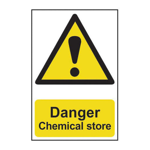 Centurion Danger Chemical store - Self Adhesive PP (200 x 300mm) - Min Order 2