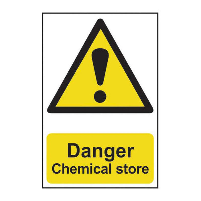 Centurion Danger Chemical store - Self Adhesive PP (200 x 300mm) - Min Order 2