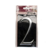 Centurion Gloss Black Numbered Plaque 2 - Pack of 2