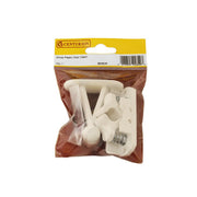 Centurion White Plastic Door Catch - Pack of 5