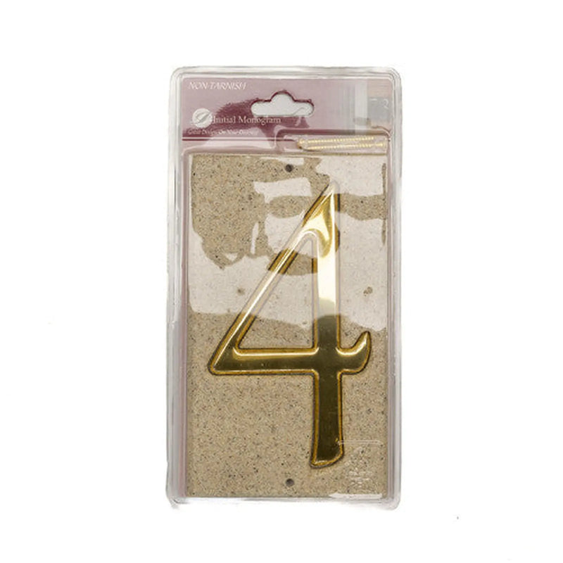 Centurion Stone Masonry Effect Numbered Plaque 4 - Pack of 2
