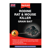 Centurion Rentokil - Rodine Rat & Mouse Killer Grain Bait - 4 Sachet - Pack of 6