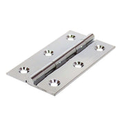 Centurion Solid Drawn Brass Butt Hinges, Chrome Plated, 76mm x 41mm - Pack of 10
