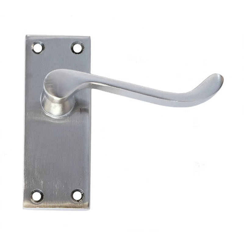 Centurion Satin Chrome Lever Latch Set, 105mm x 40mm