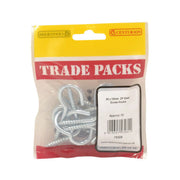 Centurion Steel Screw Hooks - Zinc Plated - 60 x 10mm - (12 PK) - Pack of 5