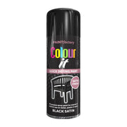 Centurion Paint Factory Colour It Satin Paint, Black (400ml) - Pack of 12