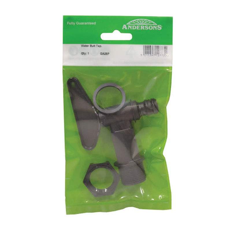 Centurion Water Butt Tap, Black, 3/4" BSP - Pack of 5