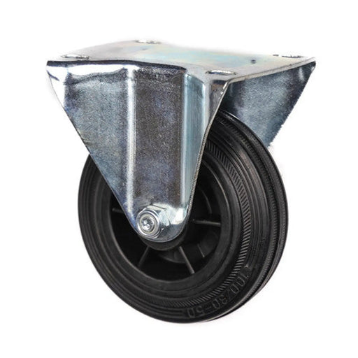 Centurion 100mm Rubber Fixed Castor (9023100) - Min Order 2