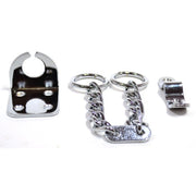 Centurion Steel Narrow Door Chain, Chromed - Pack of 10