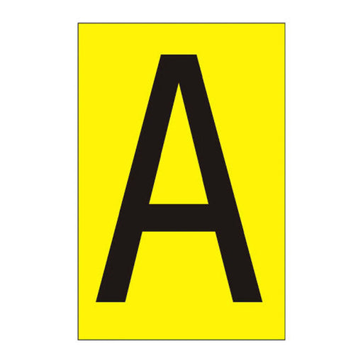 Centurion Character 'A' - Yellow Vinyl - 50mm - Pack of 10 - Min Order 2