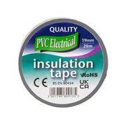 Centurion 19mm x 20m Grey PVC Tape - Pack of 10