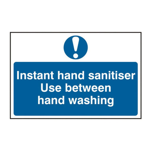 Centurion Instant hand sanitiser Use between hand washing - Self Adhesive PP (300 x 200mm) - Min Order 2